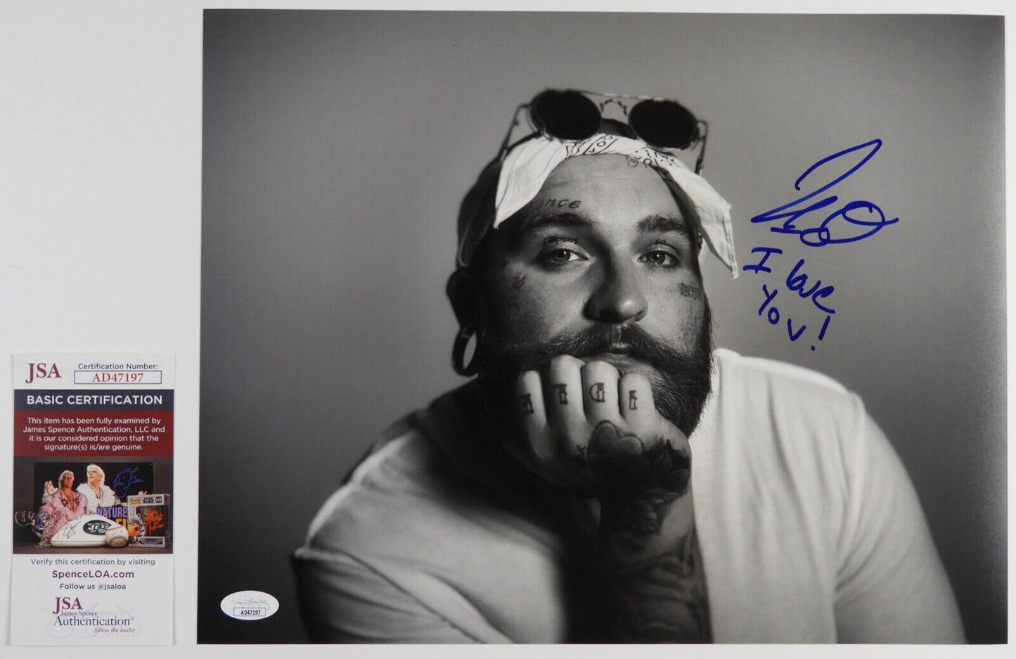 Teddy Swims JSA Signed Autograph Photo 11 x 14