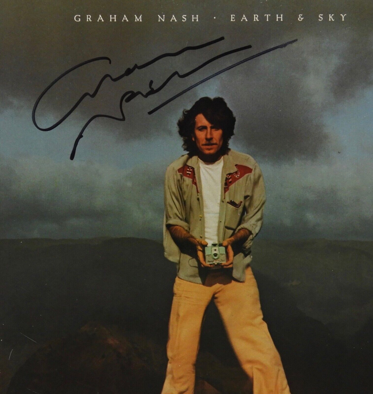 Graham Nash Signed Autograph JSA Album Vinyl Record Earth And Sky