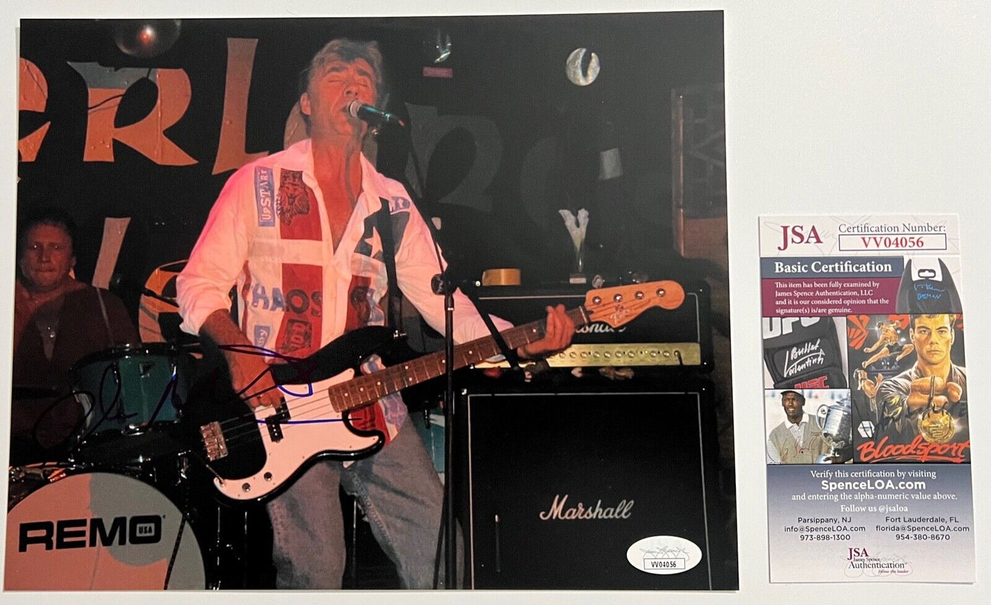 Glen Matlock Sex Pistols JSA Signed Autograph 8 x 10 Photo