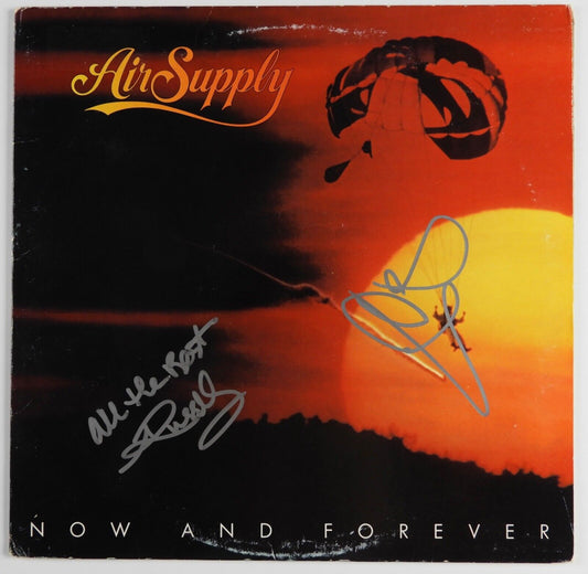 Air Supply JSA Signed Autograph Record Vinyl Graham Russell Hitchock