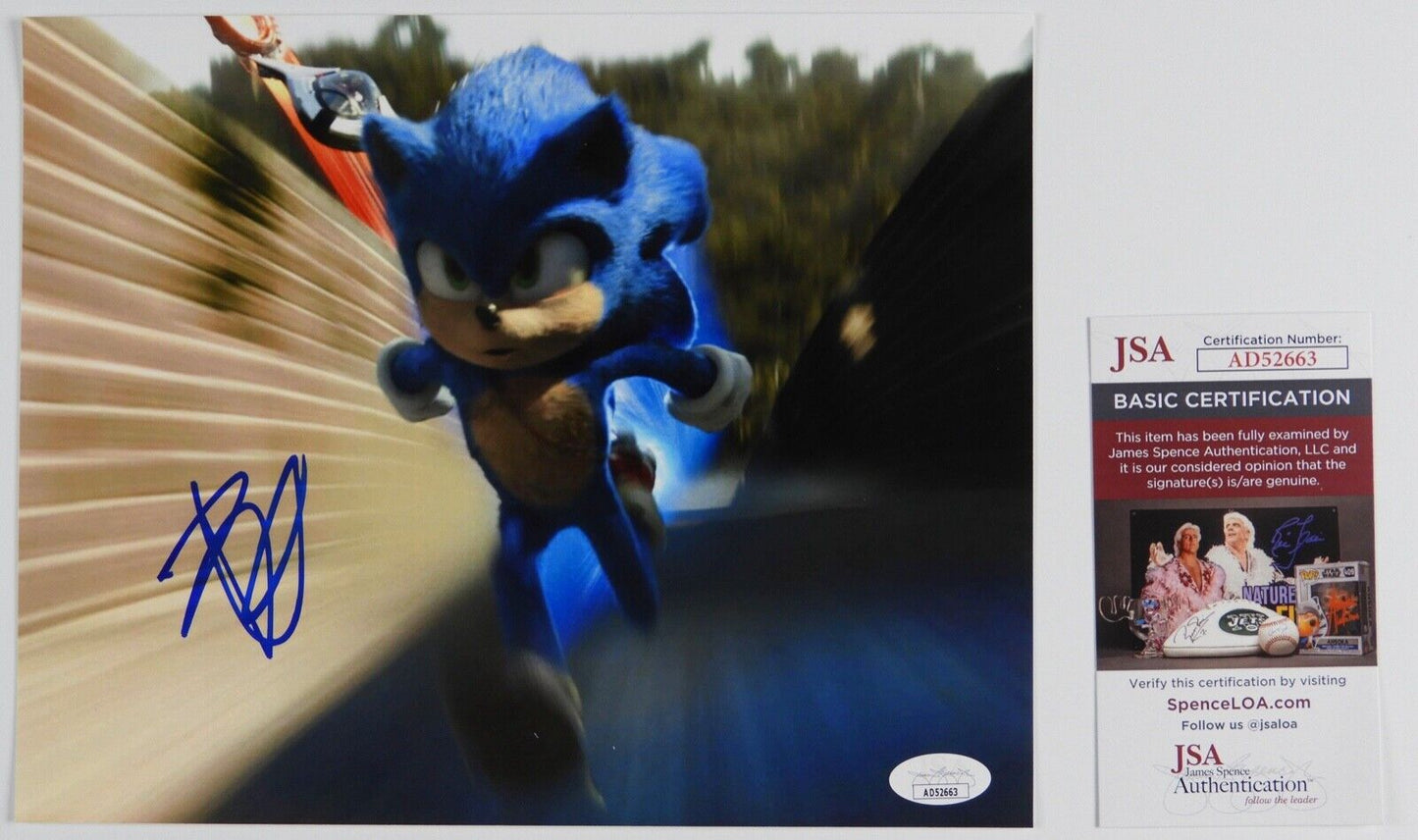 Ben Schwartz Sonic JSA Signed Autograph Photo 8 x 10