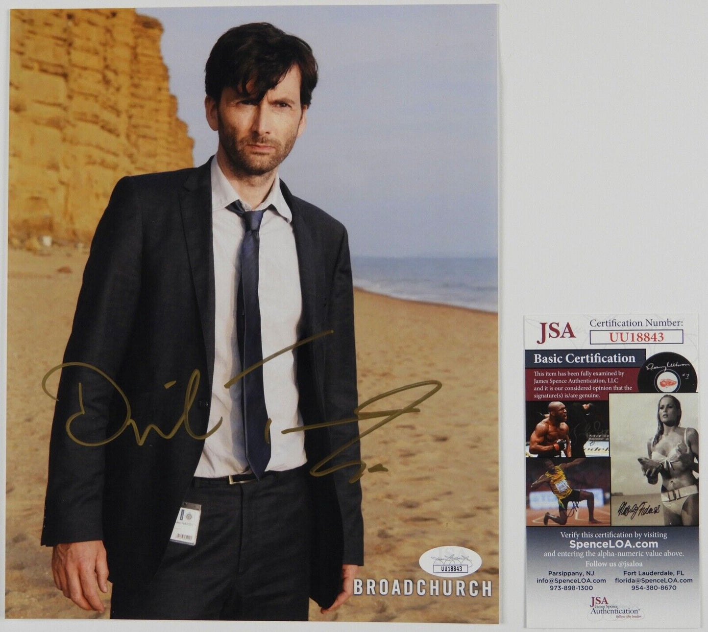 David Tennant Broadchurch JSA signed autograph 8 x 10 Photo Doctor Who