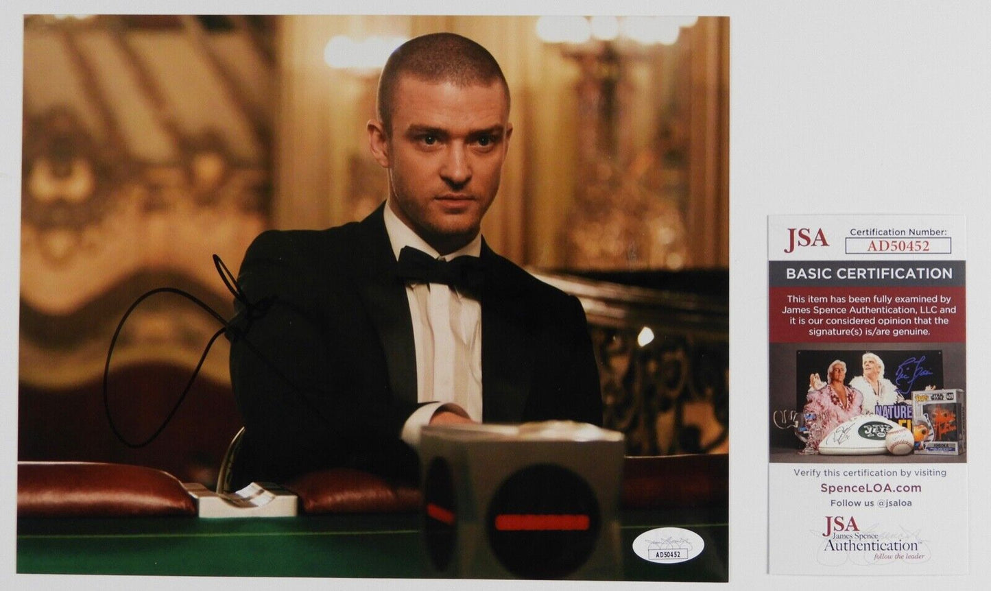 Justin Timberlake JSA Autograph Signed 8 x 10 Photo