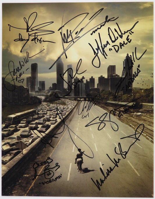 The Walking Dead Cast JSA Autograph Signed Photo Andrew Lincoln Norman Reedus +