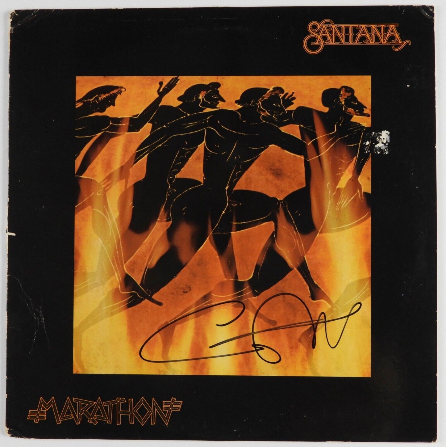 Carlos Santana Signed JSA Autograph Album Record Vinyl Marathon