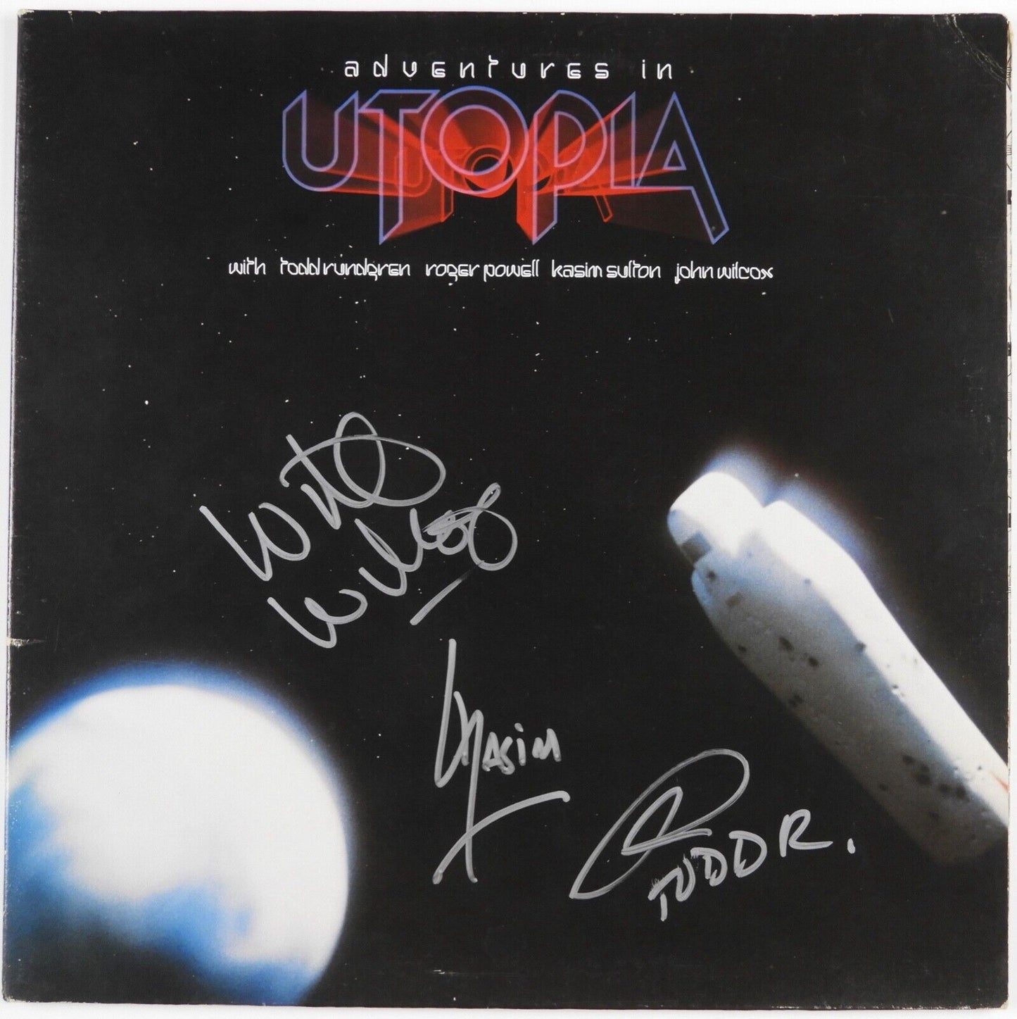 Utopia JSA Signed Autograph Album Record Todd Rundgren Kasim Sulton John Willie