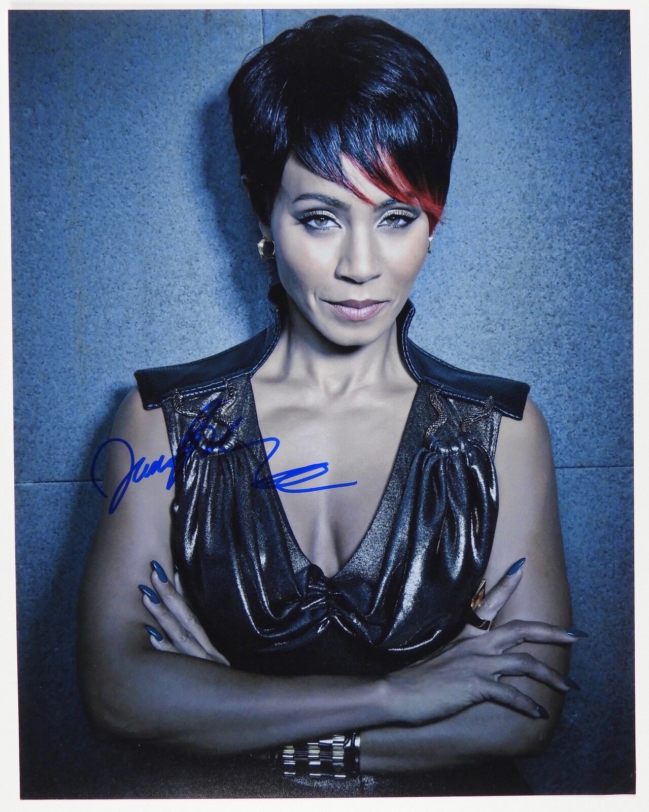 JADA PINKETT SMITH JSA Fish Mooney Gotham JSA Autograph Signed Photo 11 x 14