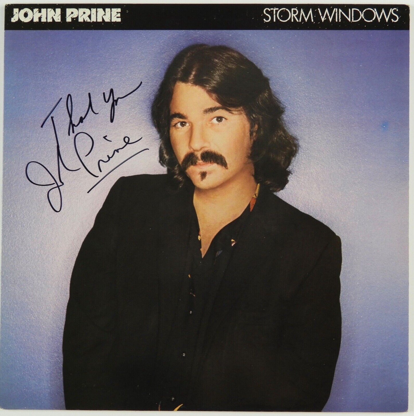 John Prine JSA Signed Autograph Album Record Storm Windows