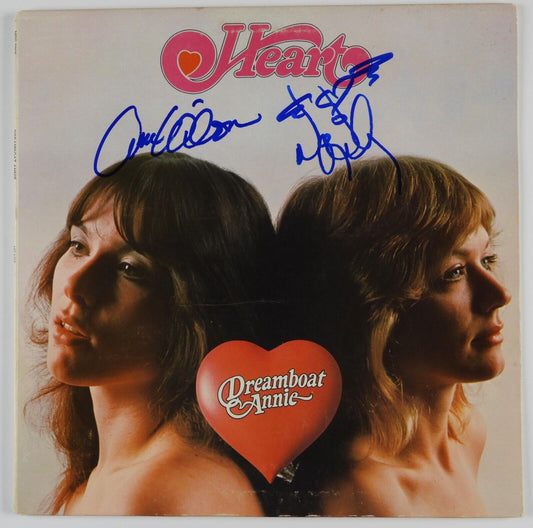 Heart JSA Ann Nancy Wilson Dreamboat Annie Signed Autograph Record Album