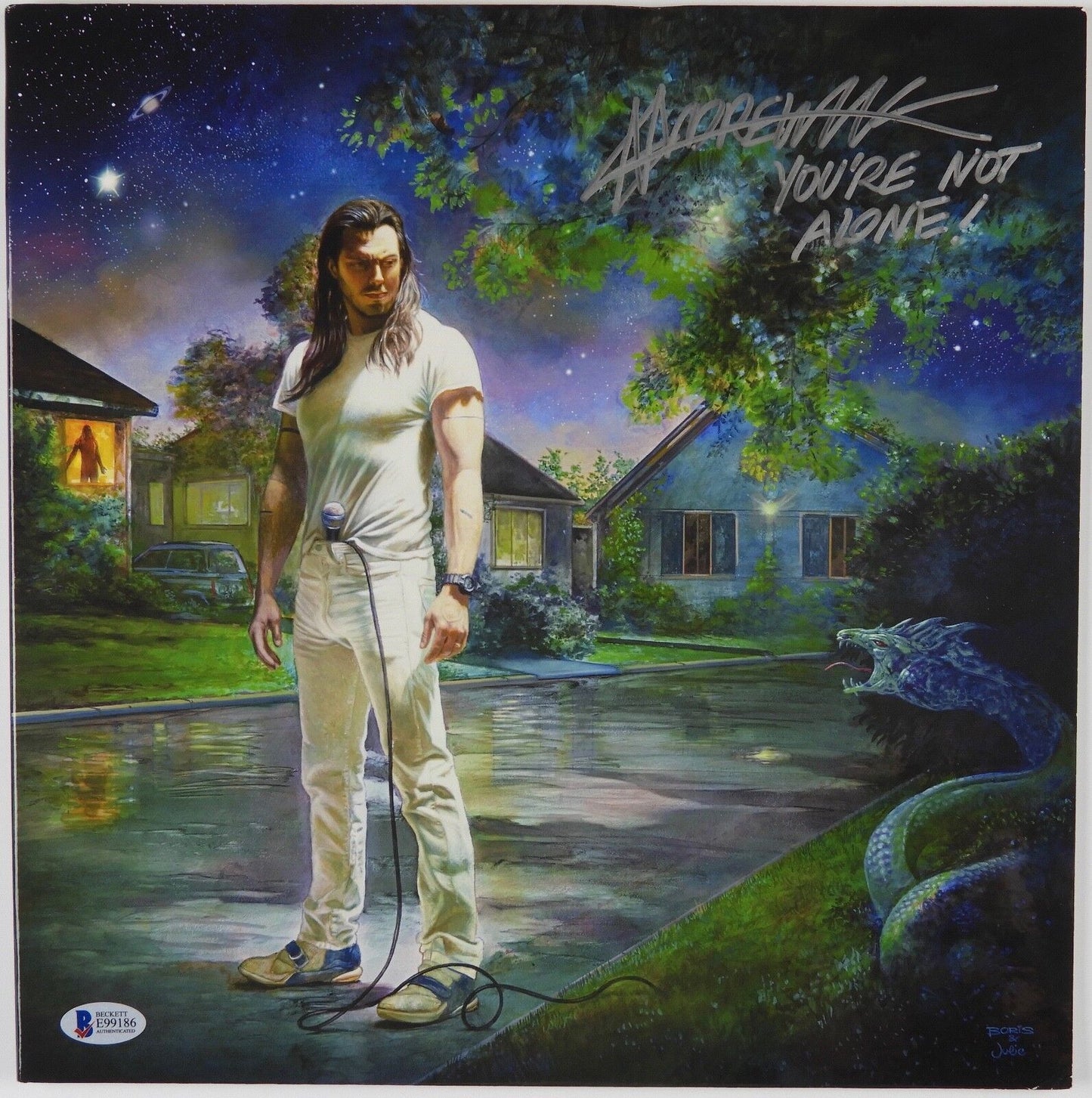 Andrew WK Beckett Signed Autograph Record Album You're Not Alone