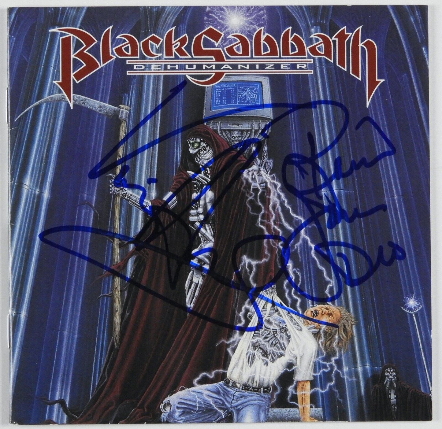 Black Sabbath JSA Signed Autograph CD Booklet Dehumanizer Ronnie James Dio Vinny
