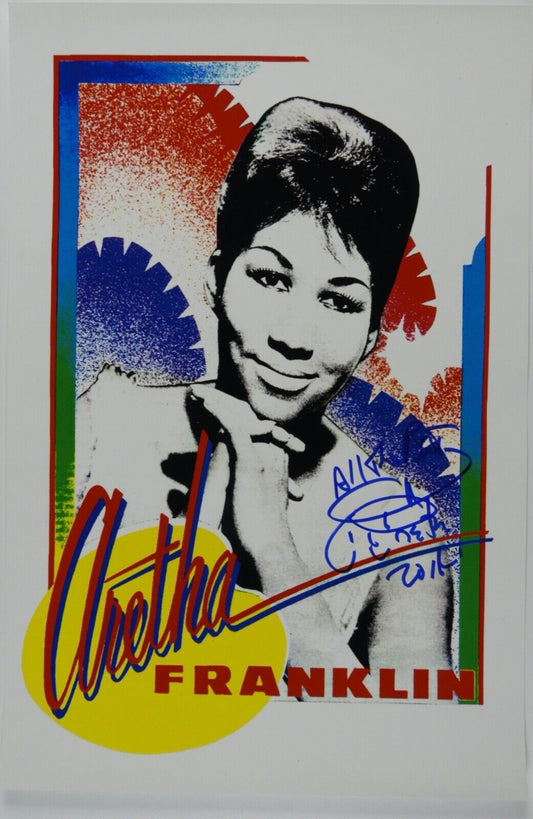 Aretha Franklin JSA Signed Autograph Photo Huge 12 x 18