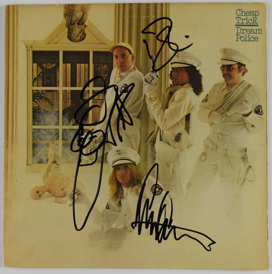 Cheap Trick JSA Signed Autograph Album Vinyl Rick Nielsen Robin Zander +