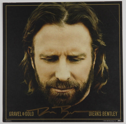 Dierks Bentley JSA Signed Autograph Album Record Insert Gravel & Gold