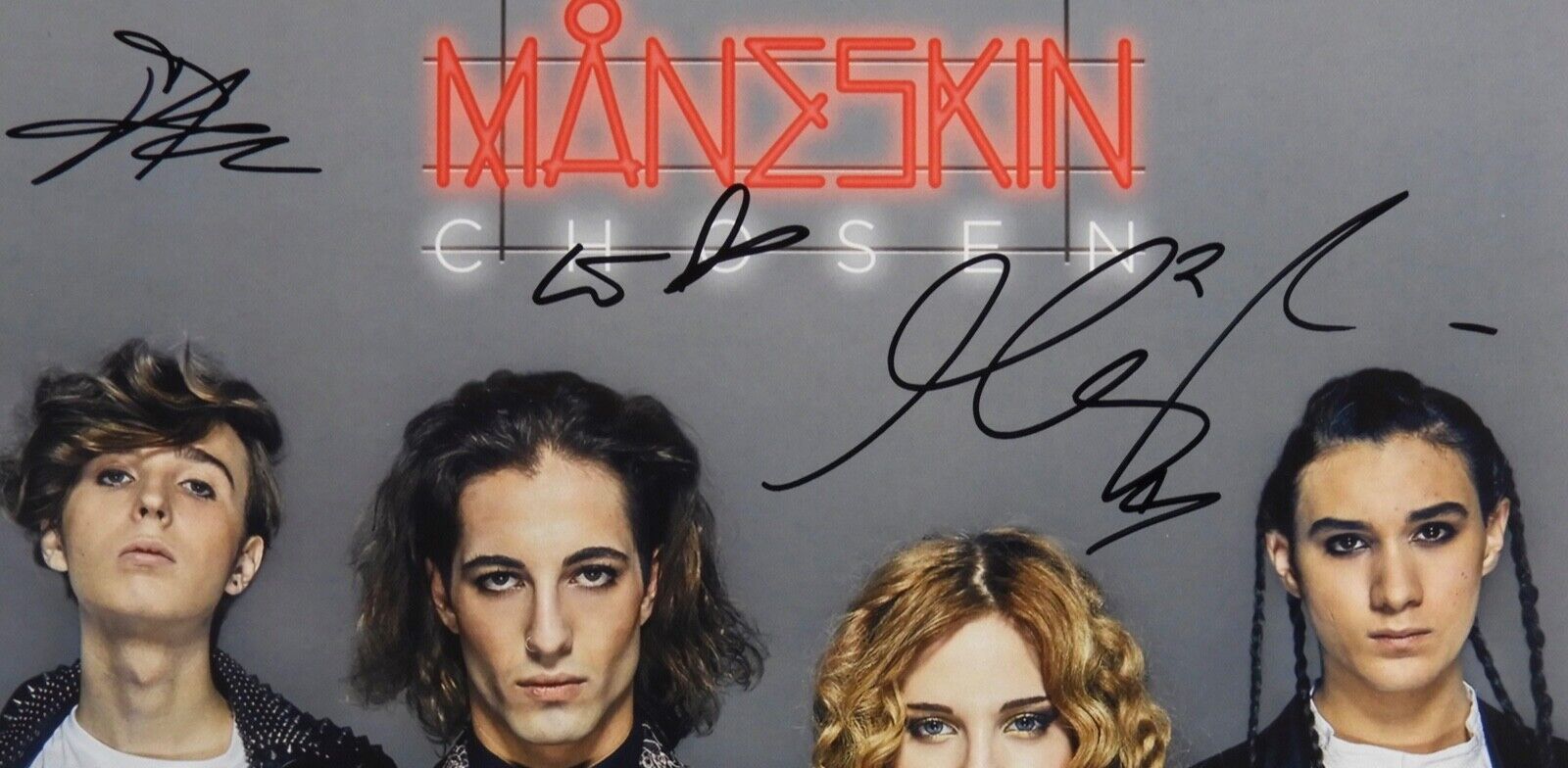 Maneskin FULL BAND Signed Autographed Teatro D'ira Vol. 1 Record Album LP 