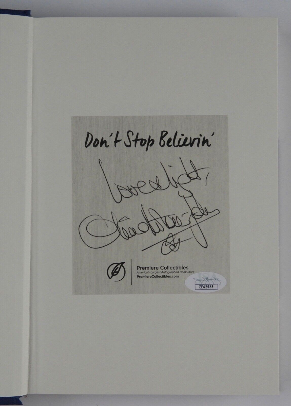 Olivia Newton-John JSA Autograph Signed Book Don't Stop Believin'