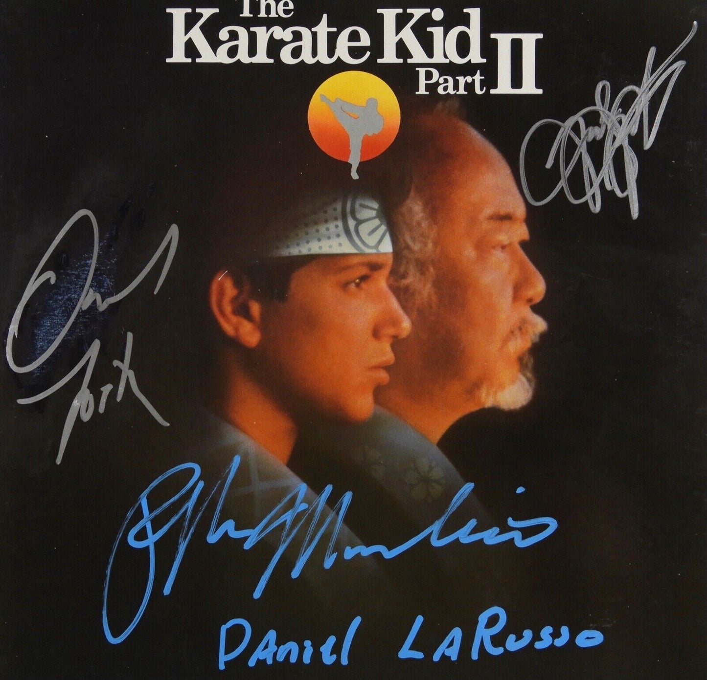 The Karate Kid Part II Signed Autograph JSA Album Soundtrack