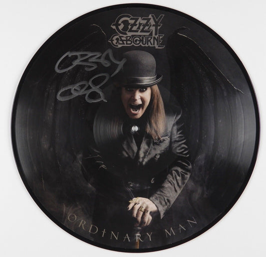 Ozzy Osbourne JSA Signed Autograph Record Album Vinyl Ordinary Man Picture Disc