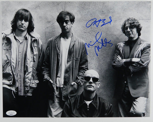 R.E.M. Mike Mills Peter Buck JSA 11x14 Autograph Signed Photo