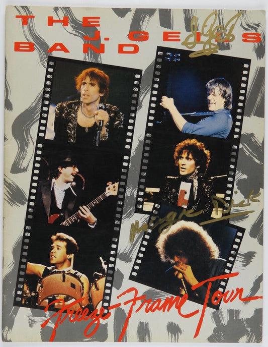 J. Geils Band JSA Autograph Signed Original Tour Concert Program Freeze Frame