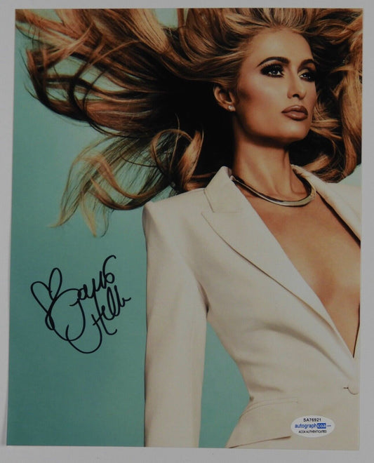 Paris Hilton Signed Autograph Photo 8 x 10 ACOA