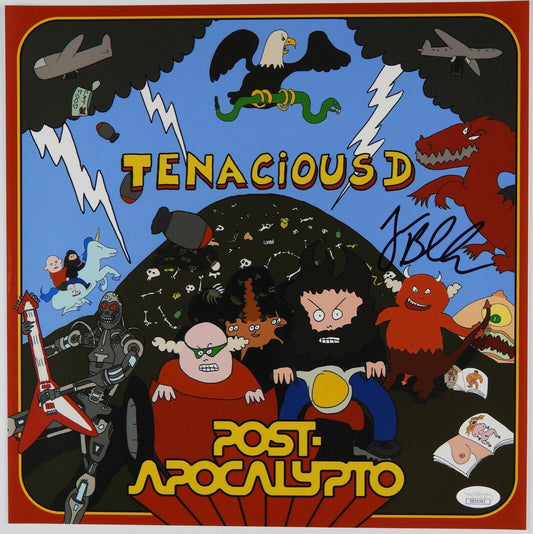 Jack Black JSA Signed Autograph Photo of Record Album Tenacious D