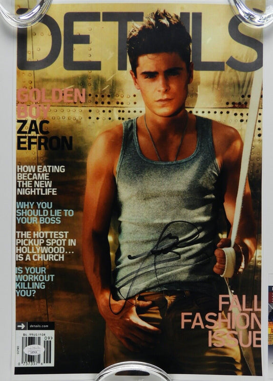 Zac Efron JSA Signed Autograph 12 x 18 Poster on Card Stock