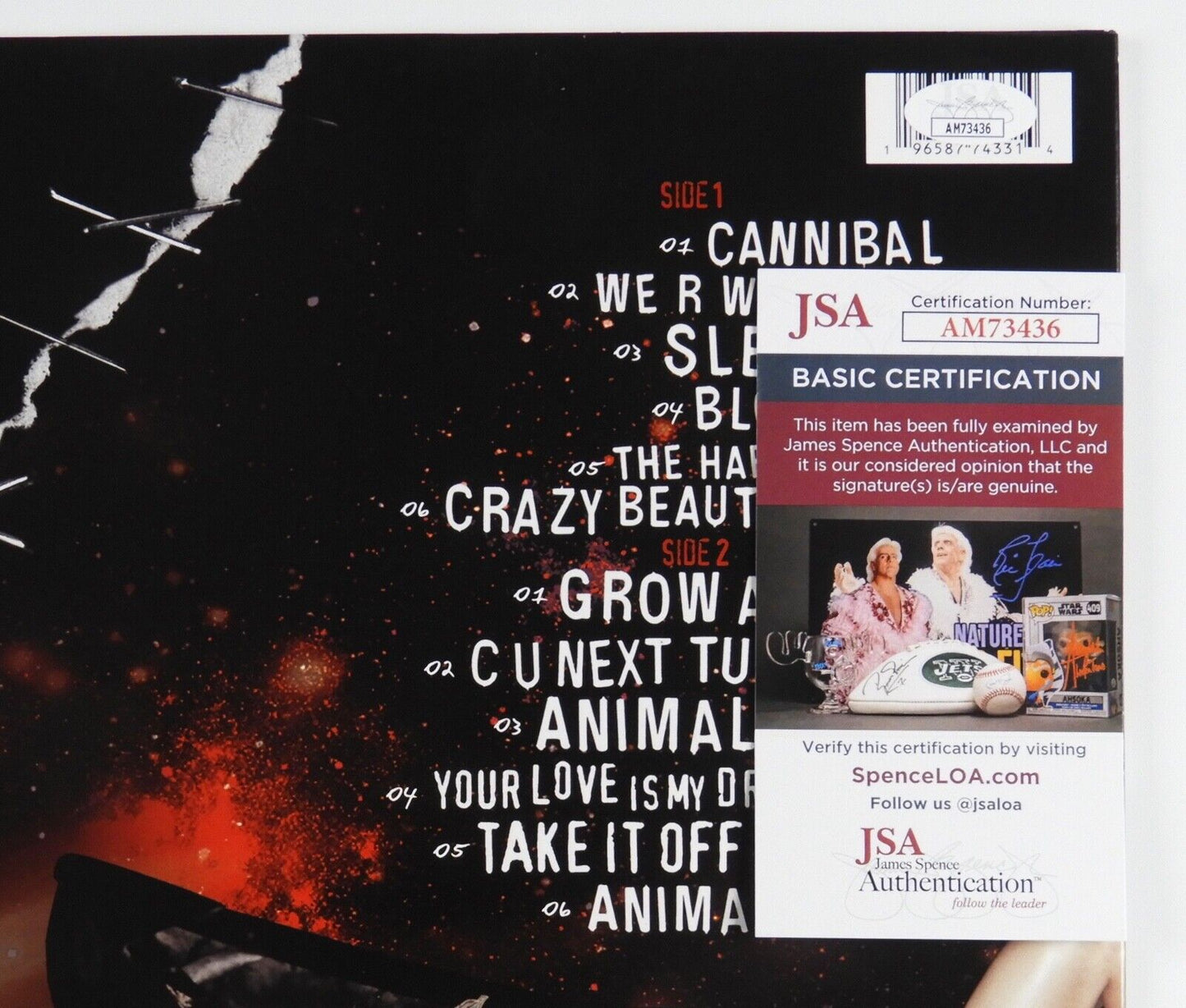 Ke$sha JSA Signed Autograph Record Vinyl Cannibal