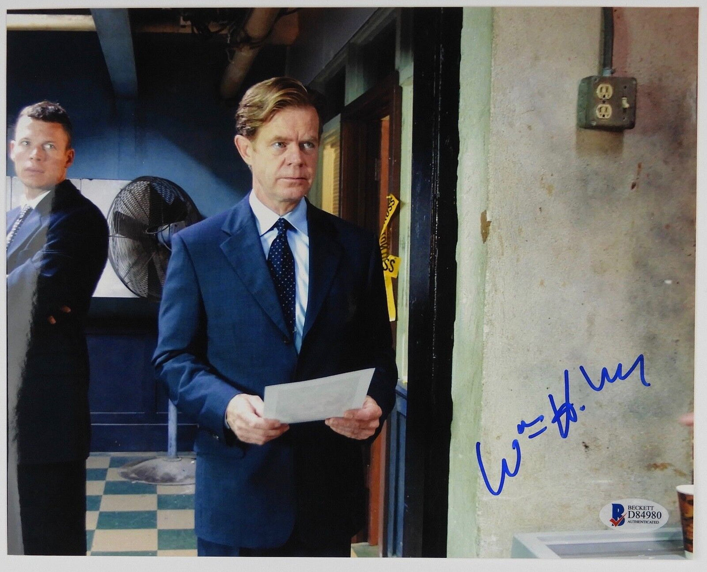 William H Macy signed autograph photo 8 x 10 BAS COA Beckett