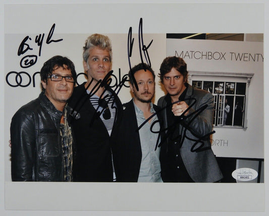 Matchbox Twenty 20 Full Band Signed Autograph JSA COA Photo Rob Thomas +