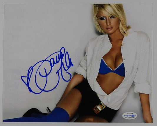 Paris Hilton Signed Autograph Photo 8 x 10 ACOA