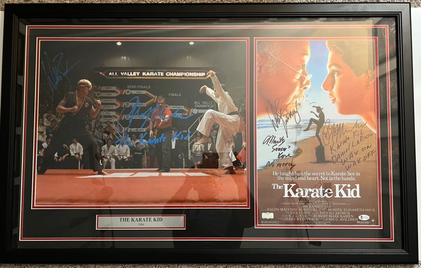 The Karate Kid Beckett Signed Autograph Photo Ralph Macchio William Zabka +