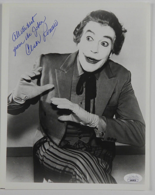Cesar Romero Batman JSA Signed Autograph 8 x 10 photo The Joker