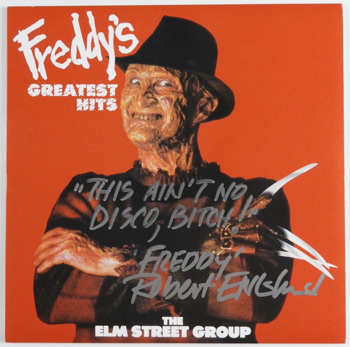 Freddy Krueger Robert Englund Signed Autograph Freddy's Greatest Hits Album Viny