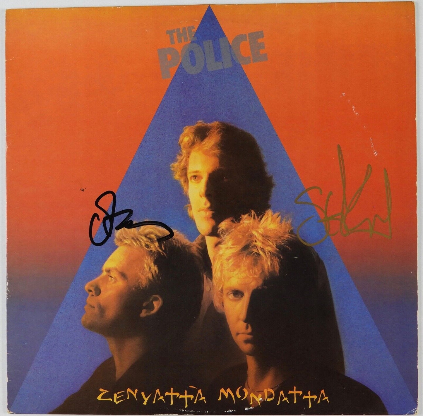 The Police Signed Autograph Record JSA Sting Stewart Copeland Zenyatta Mendatta