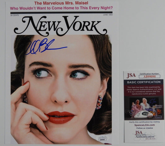 Rachel Brosnahan JSA Signed Autograph Photo 8 x 10 The Marvelous Mrs. Maisel