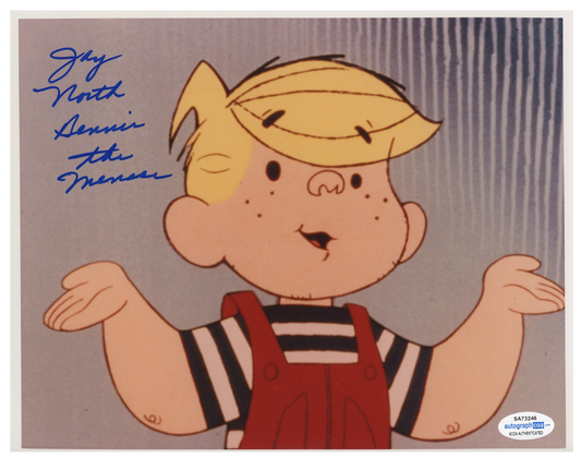 Jay North Dennis The Menace  ACOA Signed Autograph 8 x 10 Photo