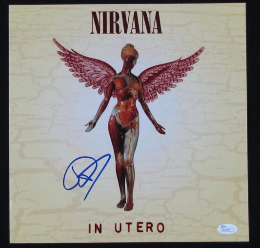 Dave Grohl Nirvana JSA 12 x 12 Photo Signed Autographed In Utero