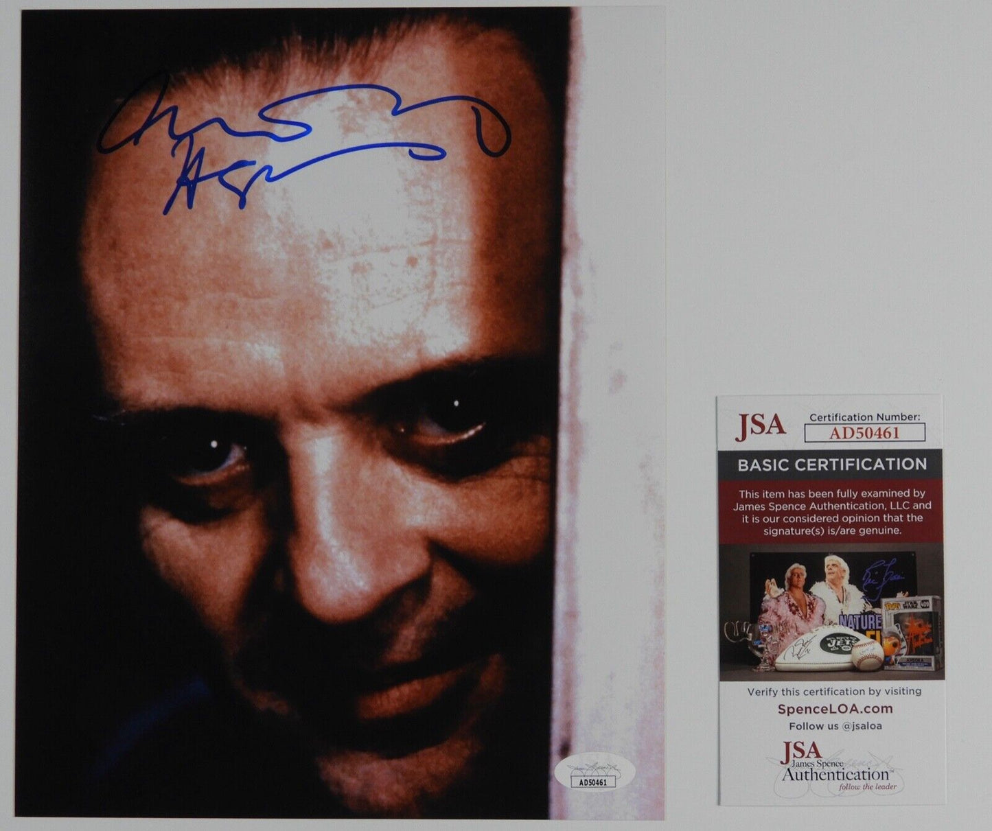 Anthony Hopkins Autograph Signed 8 x 10 JSA Photo Silence Of The Lambs Hannibal