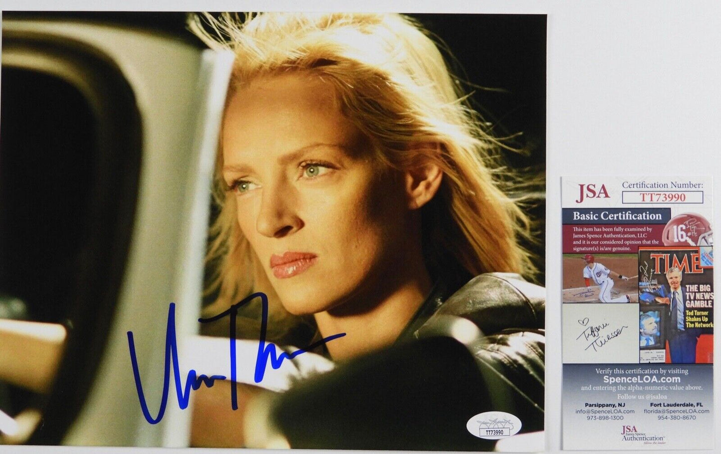 Uma Thurman Kill Bill Signed JSA Autograph Photo 8 x 10