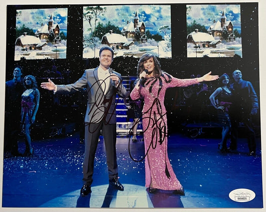 Donny And Marie Osmond JSA Signed Autograph 8 x 10 Photo
