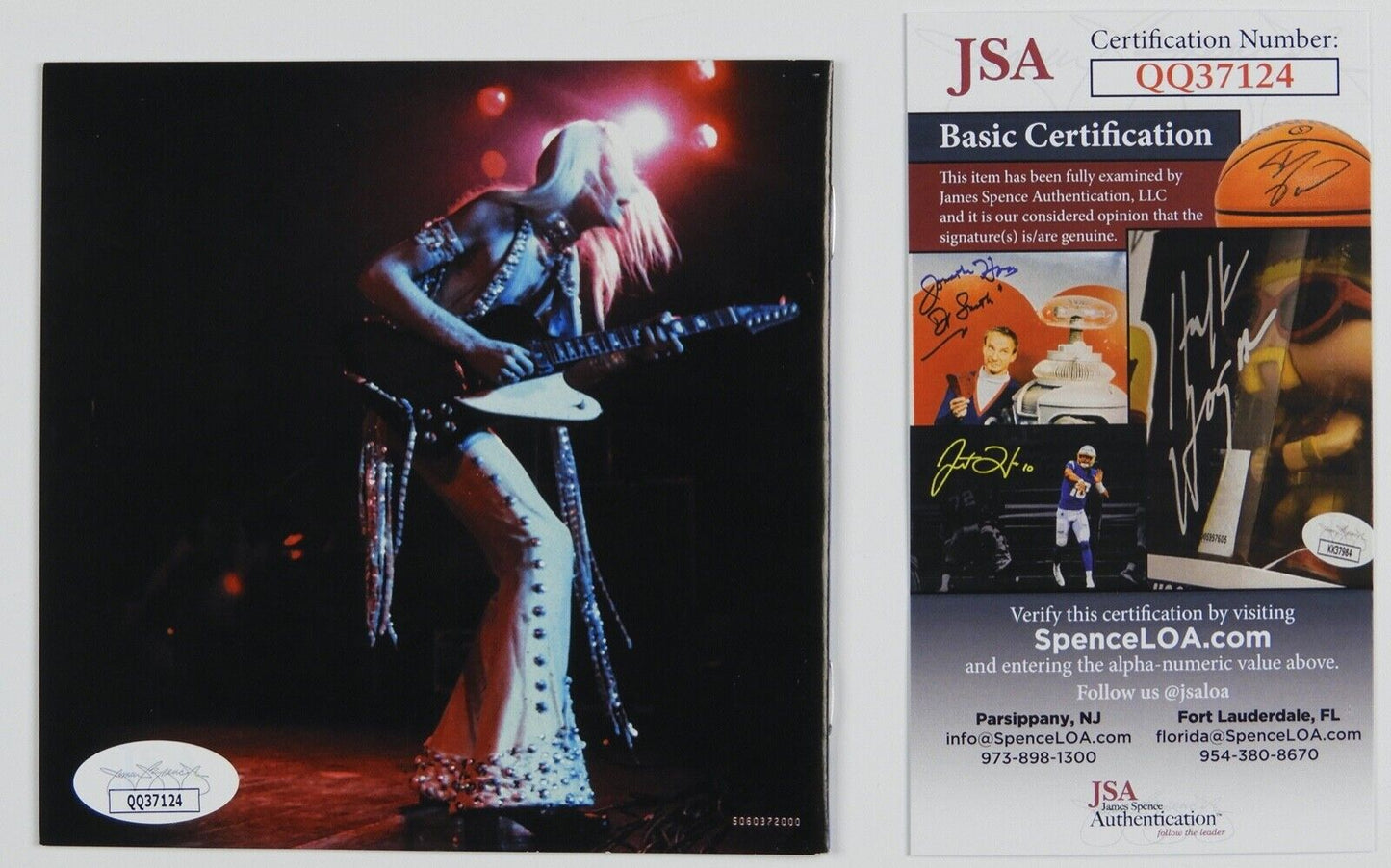 Johnny Winter JSA Signed Autograph CD Booklet The Best of