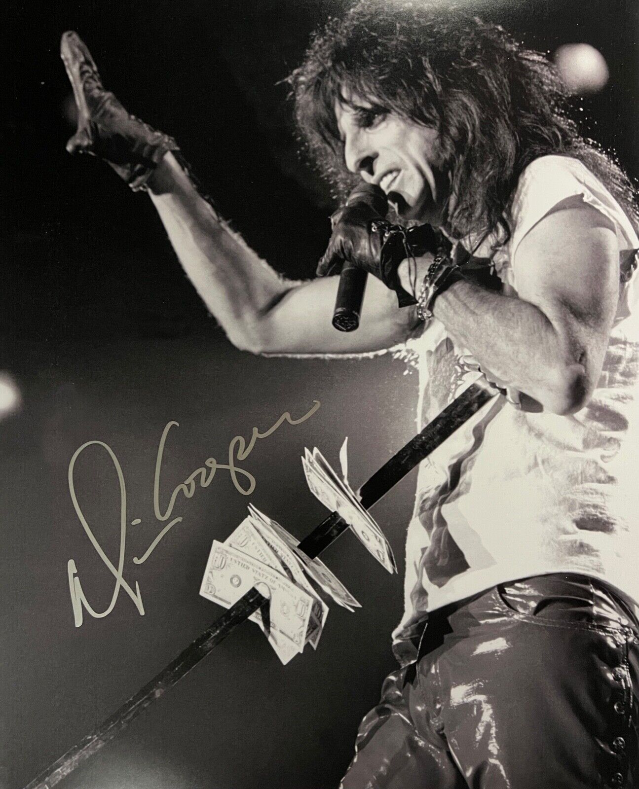 Alice Cooper JSA Autograph Signed 16 x 20 Photo Poster