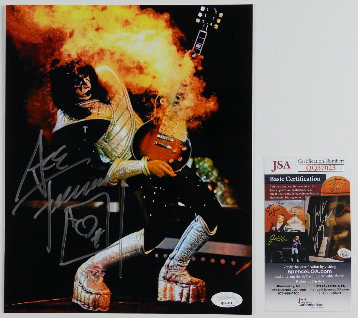 KISS Ace Frehley Signed JSA Signed Autograph 8 x 10 Photo