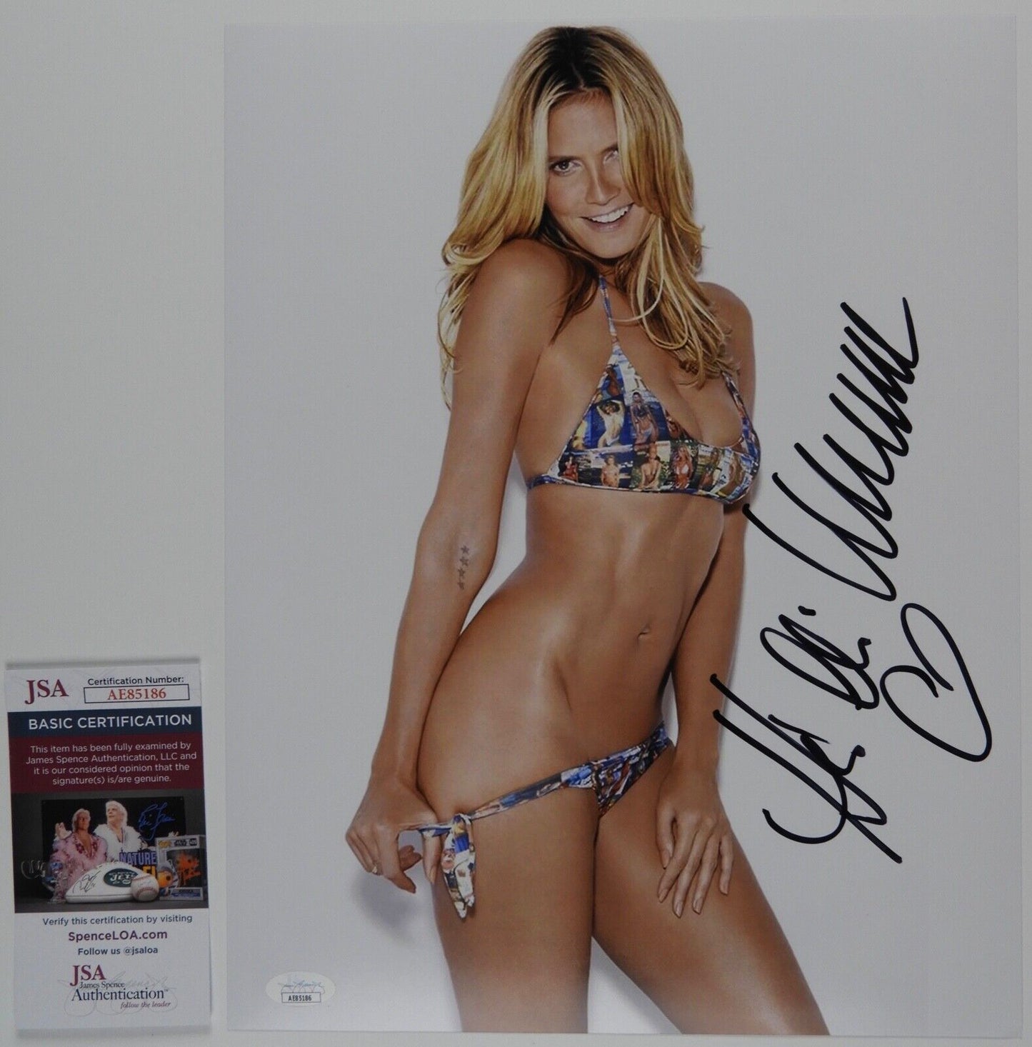 Heidi Klum JSA Signed Autograph Photo 11 x 14