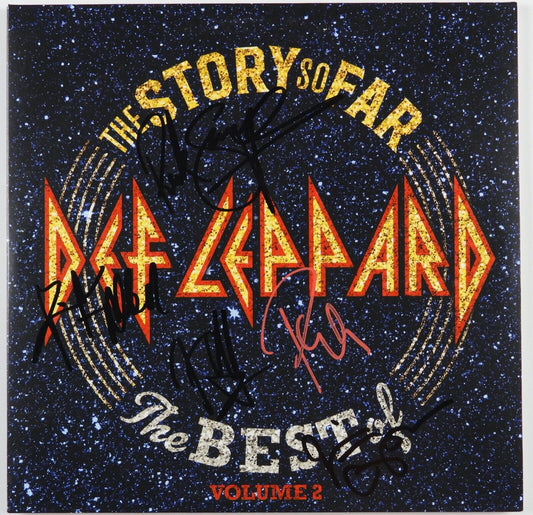 Def Leppard Signed JSA COA Signed Autograph Record Vinyl Album
