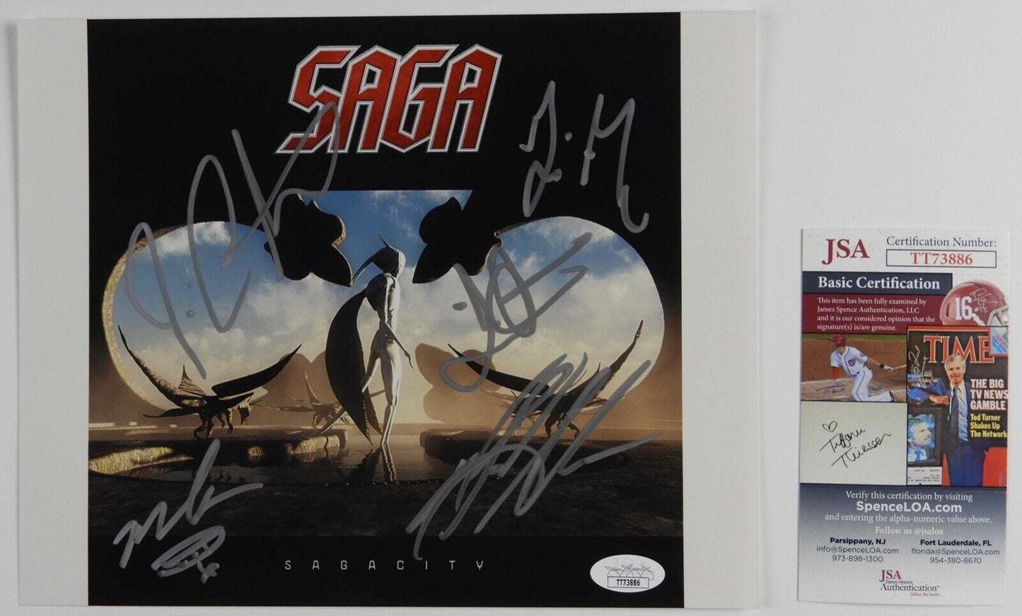 SAGA Fully Signed Signed JSA Autograph Photo 8 x 10