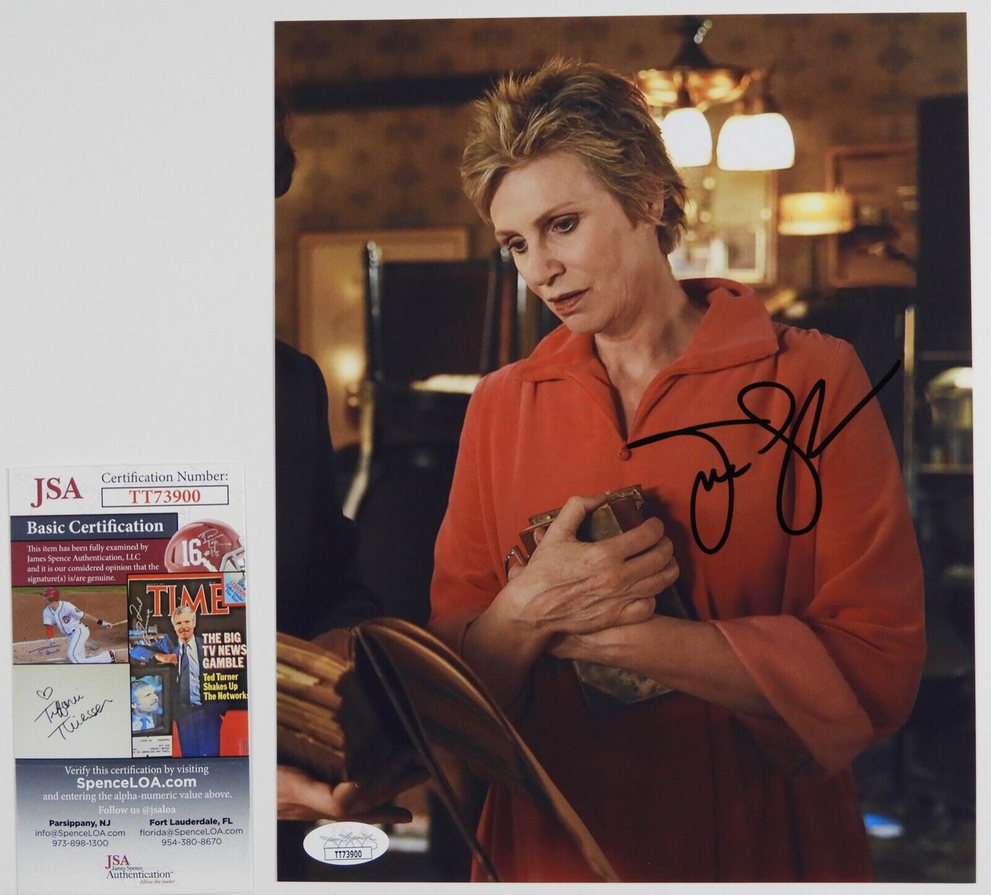 Jane Lynch Autograph JSA 8 x 10 Signed Photo Glee
