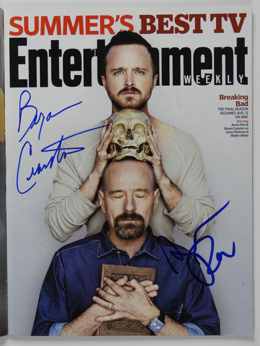 Bryan Cranston Aaron Paul JSA Breaking Bad Autograph Signed Magazine