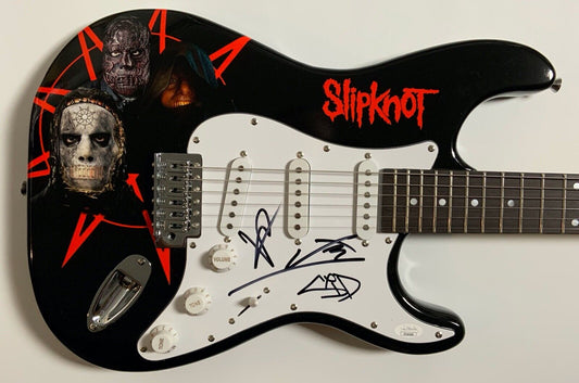 Slipknot Autograph Signed JSA Stratocaster Guitar Jay Weinberg Sid Wilson +